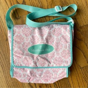 Madame Alexander Middleton Doll Baby Diaper Bag Pink Teal